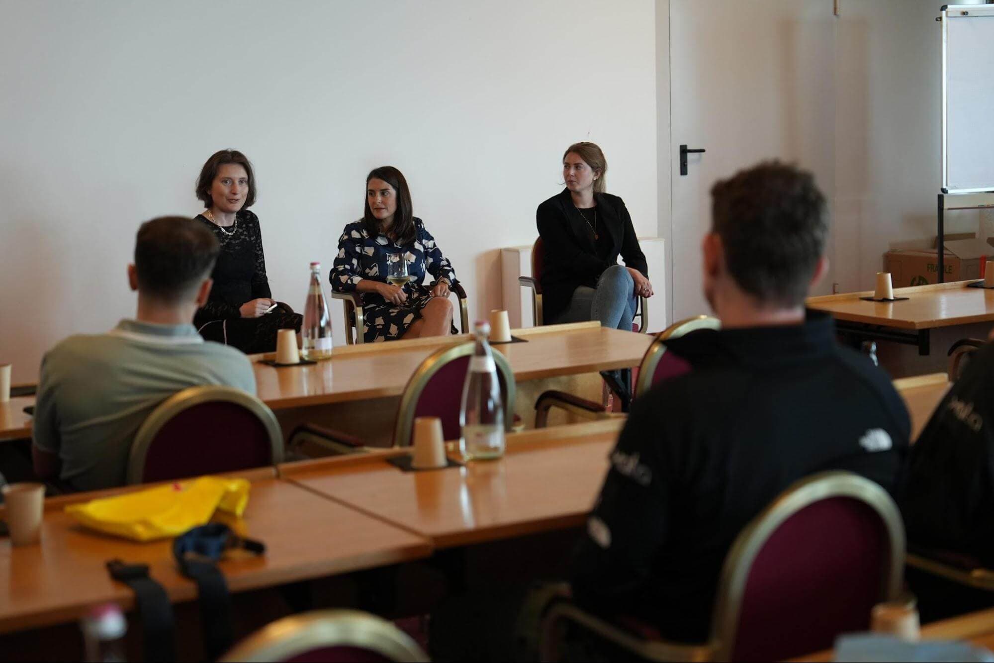 Panel discussion with the board. Monica Sarbu, Erica Brescia and Erin Price-Wright